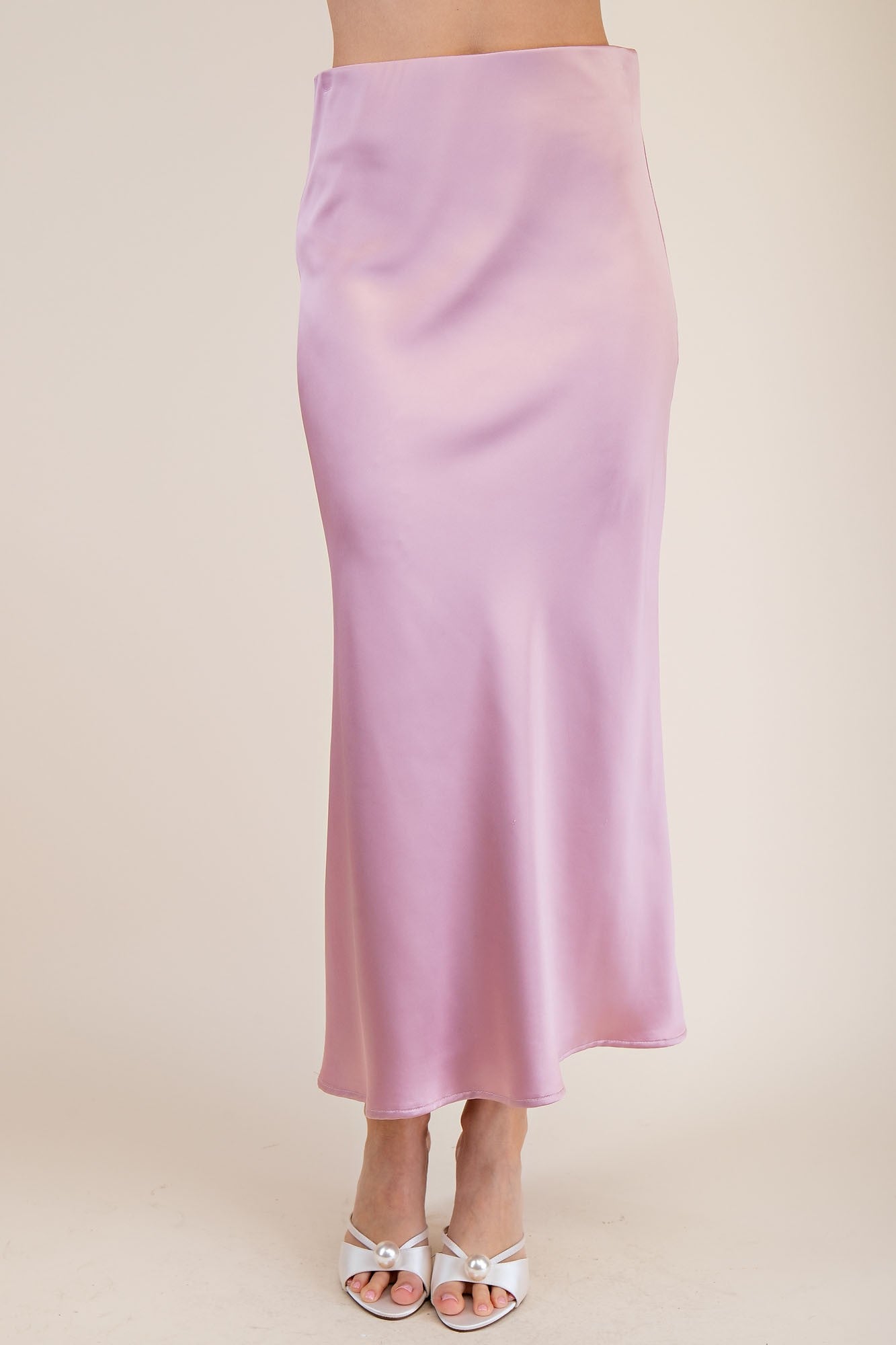 Satin Luxe Midi Skirt