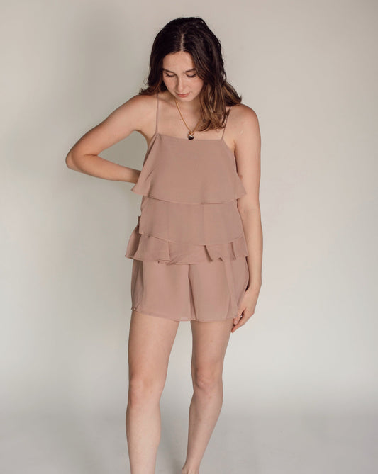 Ruffle Tiered Romper